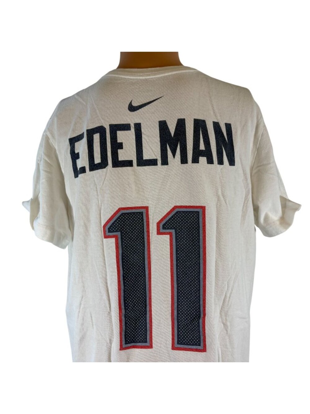 Julian Edelman Jersey T Shirt Mens Size L Nike New England Patriots NFL Football